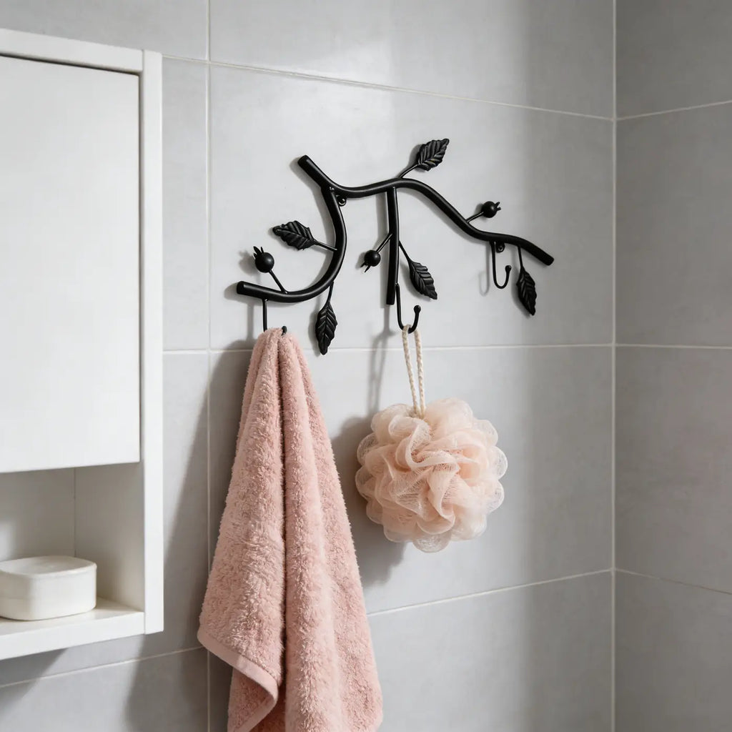 Væghængt krogstativ i gren-design